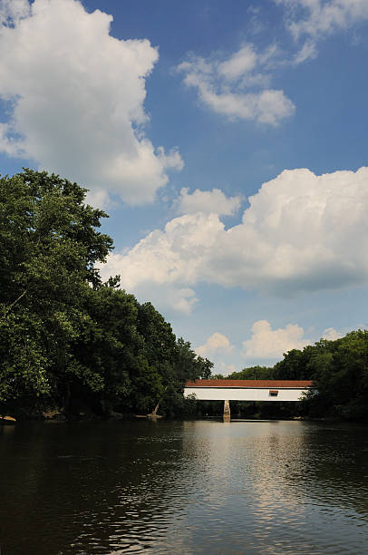 istock White River and Potters Covered Bridge in Hamilton County Indiana 176021234