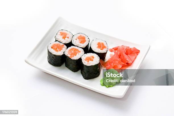 Sushi Rolki - zdjęcia stockowe i więcej obrazów Bez ludzi - Bez ludzi, Chrzan japoński, Dieta