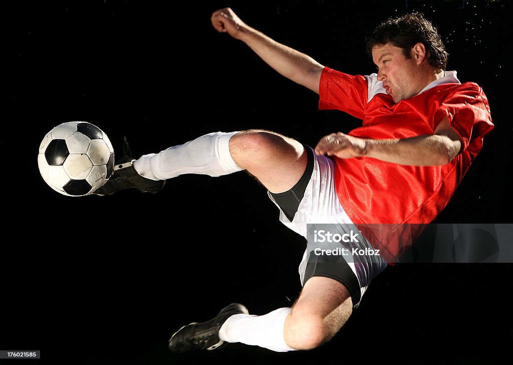 Chute de futebol - Foto de stock de Bola royalty-free