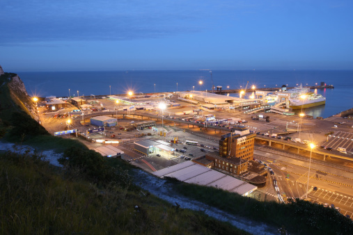 The port of dover at night