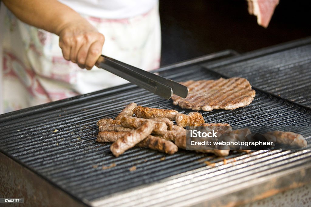 Smażenia mięsa - Zbiór zdjęć royalty-free (Barbecue)