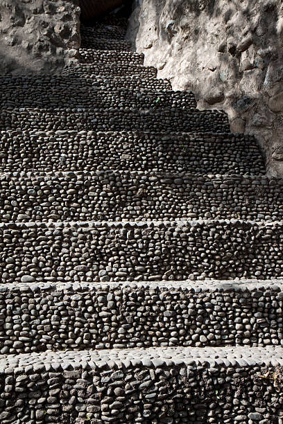 Jardim de Pedra stairs - fotografia de stock