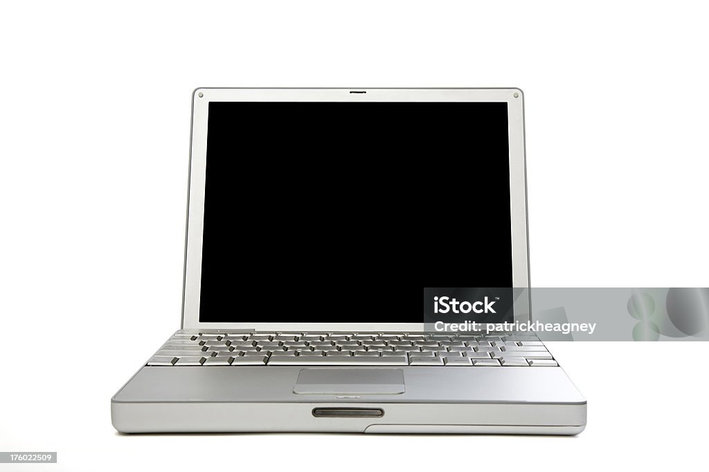 Laptop mit Vektor-isoliert Bildschirm - Lizenzfrei Ausrüstung und Geräte Stock-Foto
