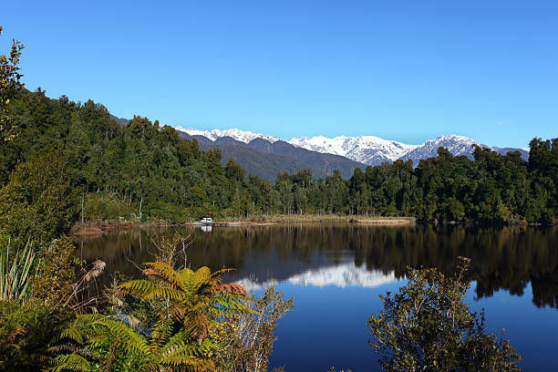 New Zealand tourism landscape stock photo
