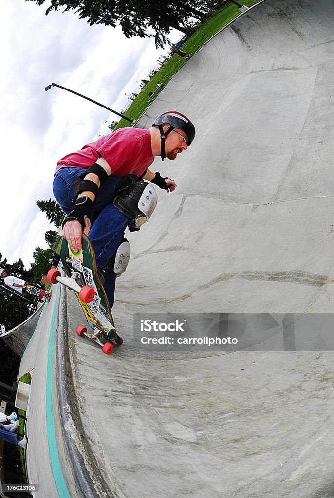 Skateboarder-킥 켜기 Vert - 로열티 프리 경쟁 스톡 사진