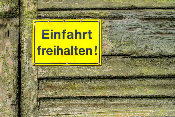 istock no parking sign in germany - translation: no parking 1760232311