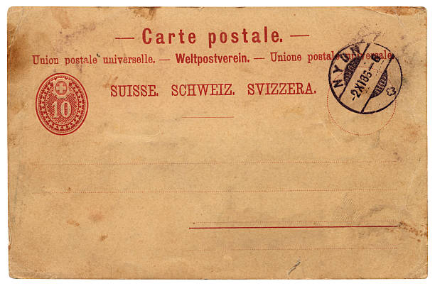 Postcard from Switzerland, 1886