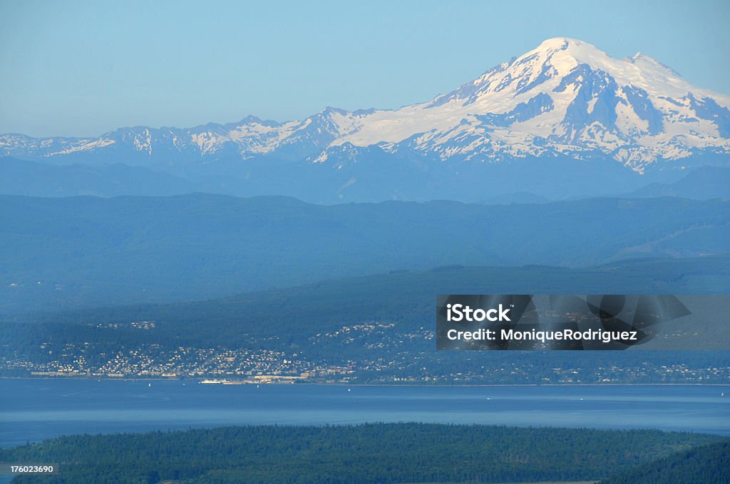 Bellingham, Washington und Mount Baker - Lizenzfrei Bellingham Stock-Foto