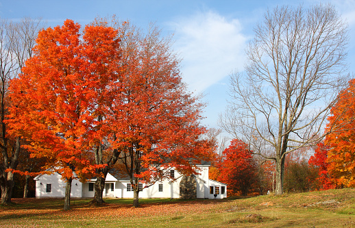 Autumn in the small town of Granville, Massachusetts