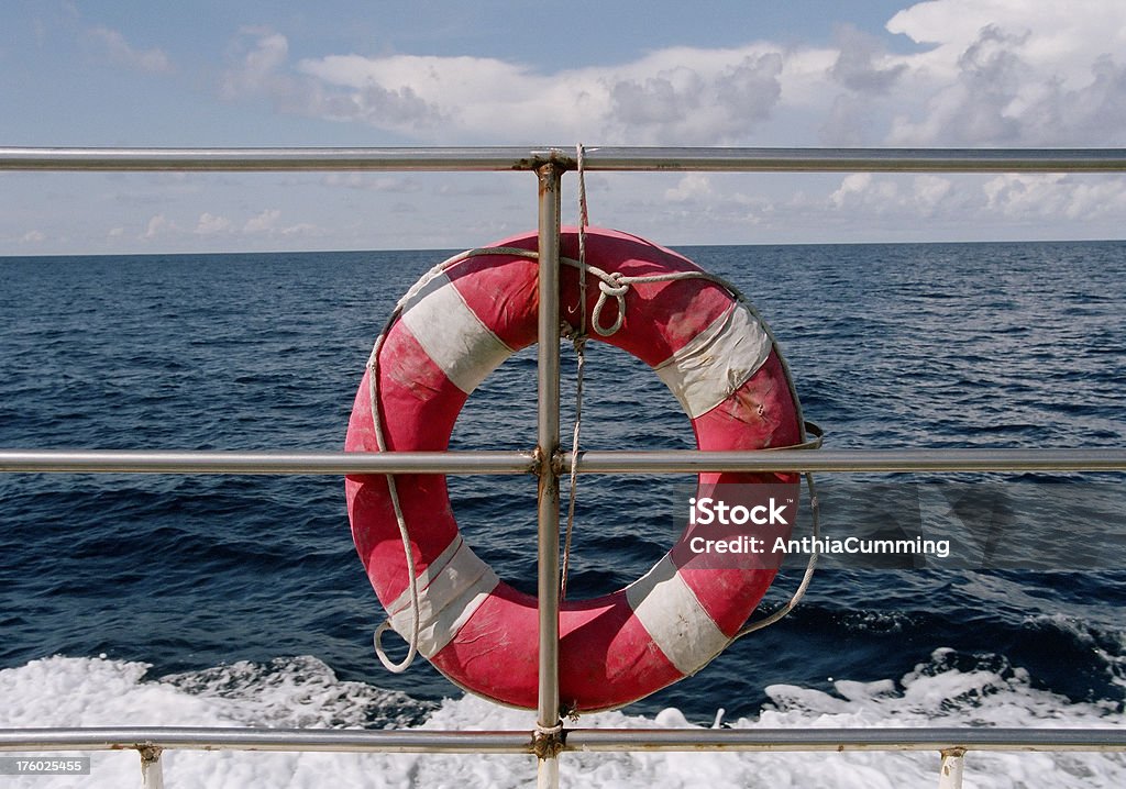 Red Rlifesaving Ring Red Emergency Life Saving Ring On A Passenger Ship Stock Photo ...