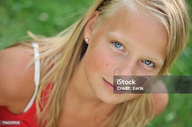 Young Teenage Girl Looking At Camera Stock Photo - Download Image Now - Beautiful People, Beauty, Blond Hair