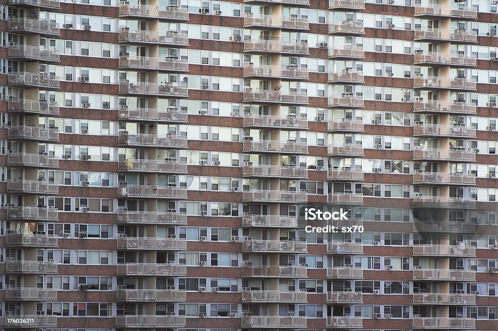 Urban Apartment Complex Massive box living. Apartment Stock Photo