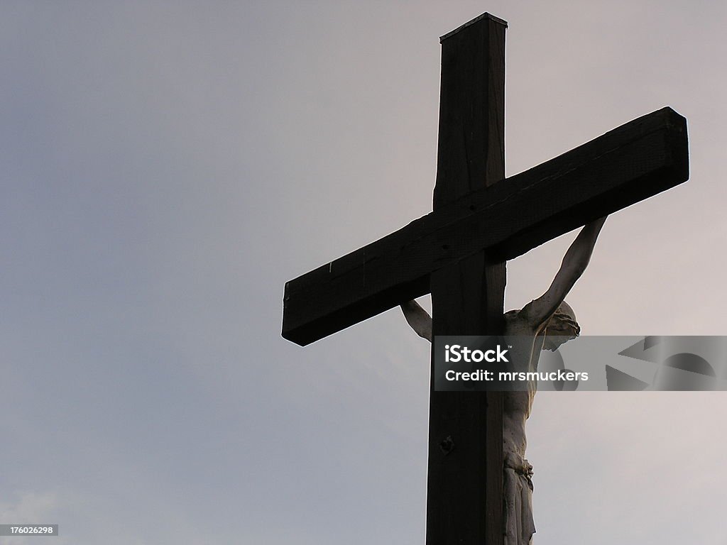 Christ en el cruce - Foto de stock de Azul libre de derechos