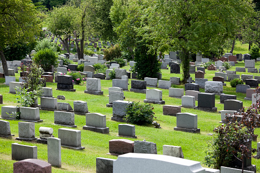 Old Cemetery in Denizli City in Turkiye