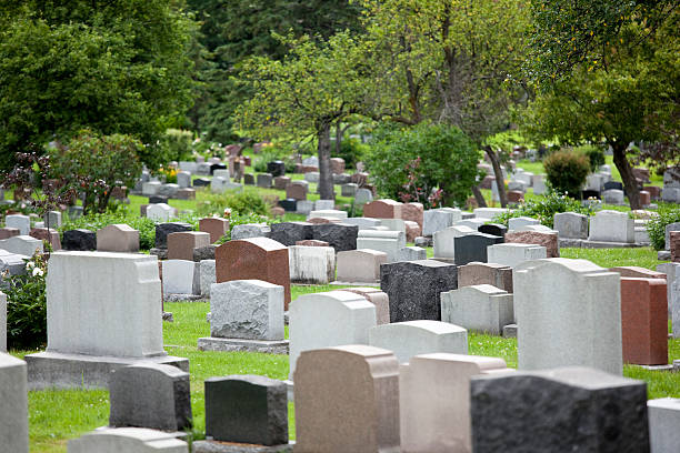 istock Peaceful cemetery in Montreal, Canada 176026657
