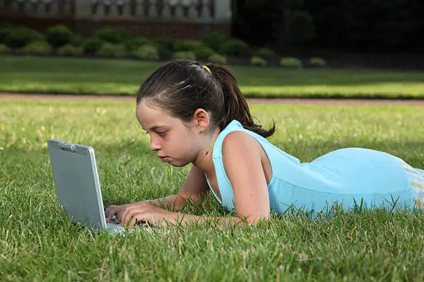 Photo of Girl on computer