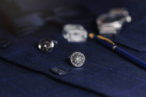 luxury men cufflinks, accessories and pen.
