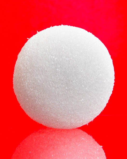 Closeup of styrofoam ball.