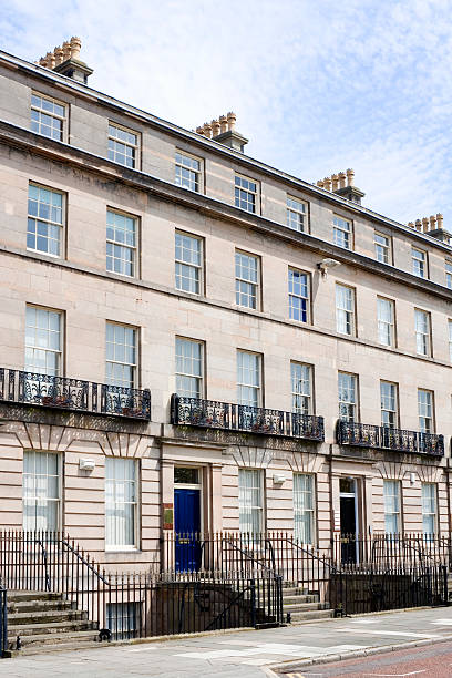 istock Georgian terraced houses 176028753