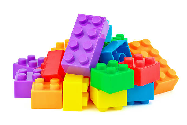 istock Toy colorful blocks on white background 176028869