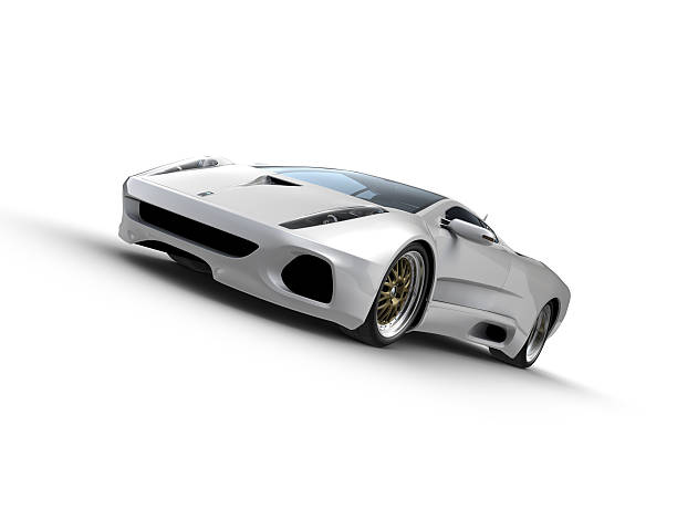 istock Silver Sports car on white background 176030194