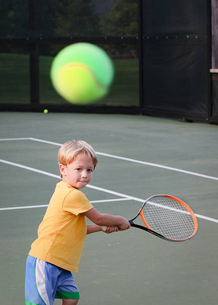 istock Pre-school Tennis Player with Determination! 176030289