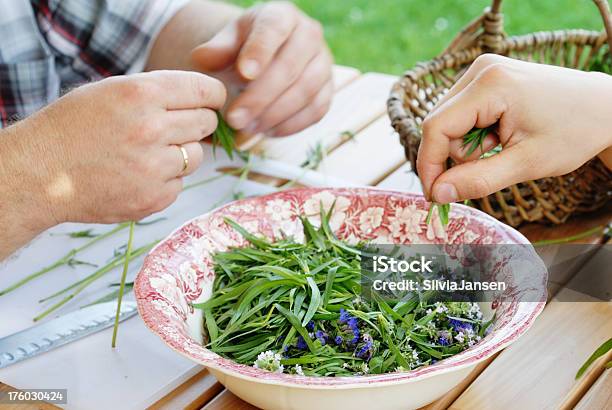 Cocina Con Hierbas Foto de stock y más banco de imágenes de Aire libre - Aire libre, Cocinar, Comida sana