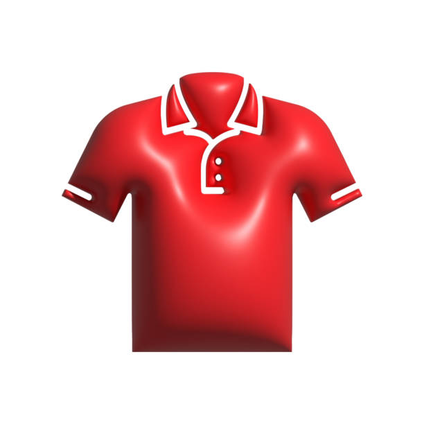 3D Realistic T-SHIRT Icon. 3D Icon Isolated on White.