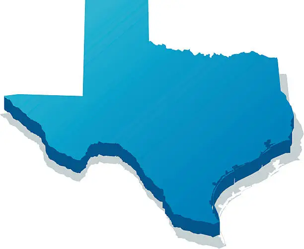 Vector illustration of Texas