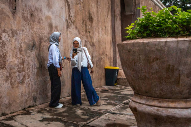 świątynia taman sari, yogyakarta, indonezja. - credo zdjęcia i obrazy z banku zdjęć