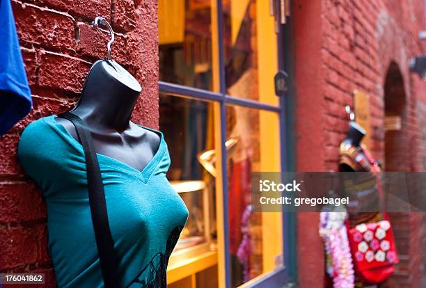 Shirt For Sale Outside Boutique Stock Photo - Download Image Now - Boutique, Business, Clothing