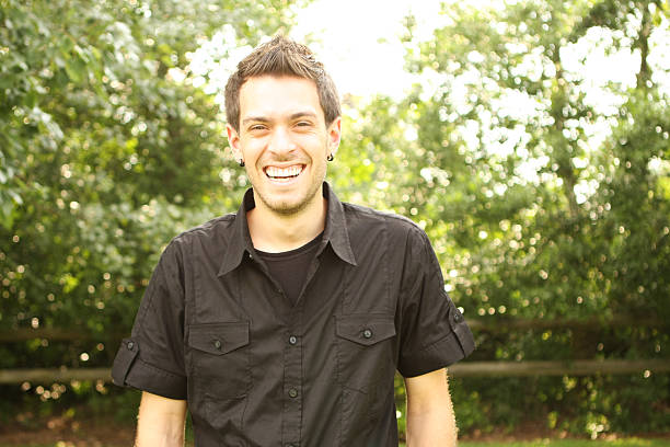istock Laughing Guy at the park portraits 176042392
