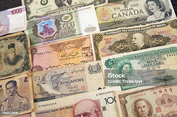 Paper Currency From Around The World Stock Photo - Download Image Now - All Asian Currencies, Banking, Business
