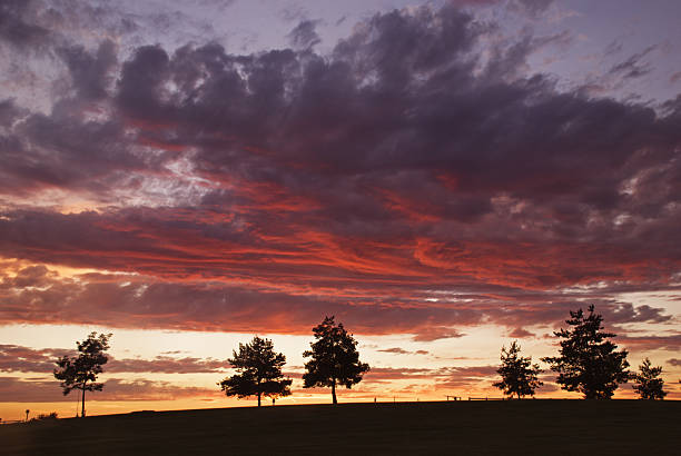 pôr-do-sol - idaho boise sunset scenics - fotografias e filmes do acervo