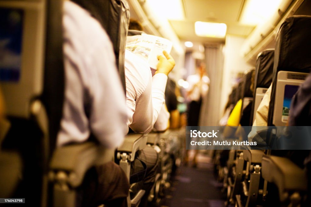 Les passagers - Photo de Avion libre de droits