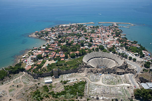 istock Side village in Antalya, Turkey 176044743