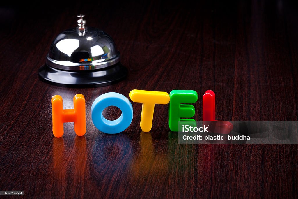 hotel scrivania Campanello di servizio - Foto stock royalty-free di Albergo