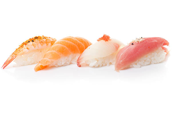 istock A close-up of sushi on a white background 176046405