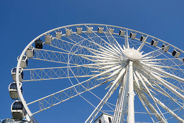 istock White ferries wheel against blue sky 176046933