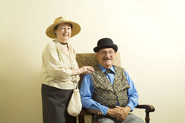 istock Portrait Of Old Fashioned Couple 176048486