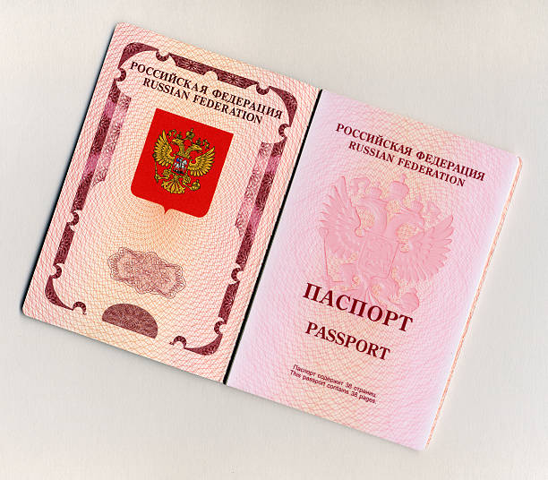 Foreign passport (2009) stock photo