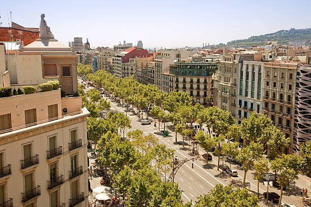 istock Street in Barcelona, Spain 176048828
