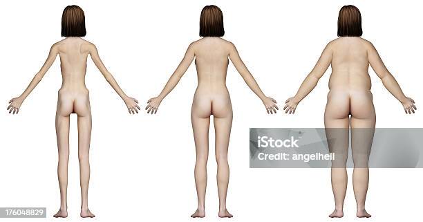 Trzy Typy Kobiece Organy Wybiedzony Dopasowany I Nadwaga - zdjęcia stockowe i więcej obrazów Ciało ludzkie