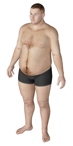 istock Human body of a overweight man for study 176048878