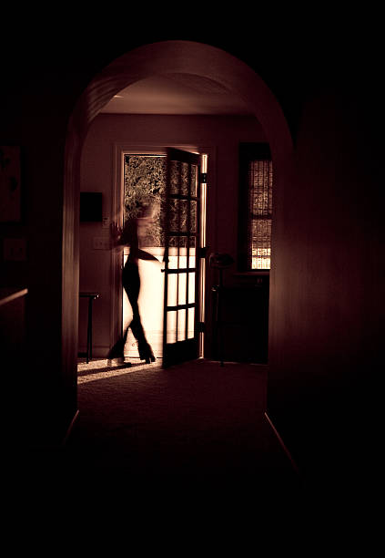 istock Woman walking out the backdoor 176048913