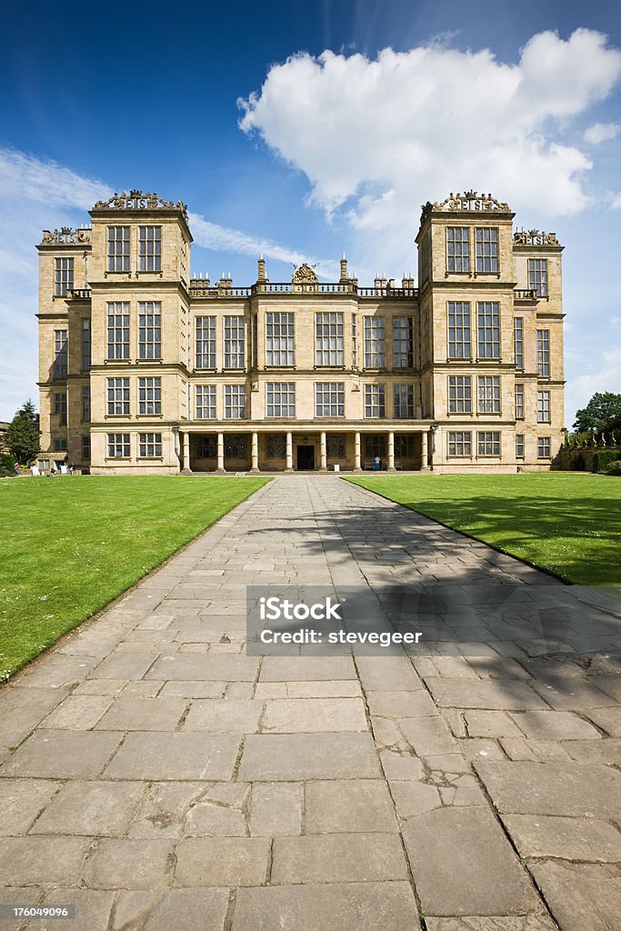 Hardwick Hall Stately Home in Derbyshire  Hardwick Hall Stock Photo