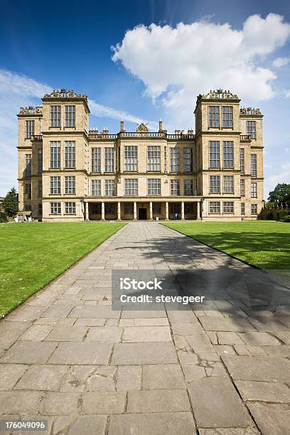 Hardwick Hall Stately Home In Derbyshire Stock Photo - Download Image Now - Hardwick Hall, England, Mansion