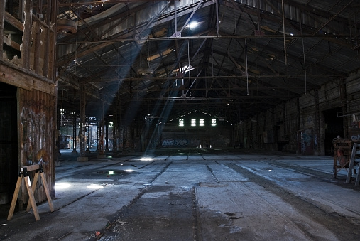 Dark Abandoned Warehouse