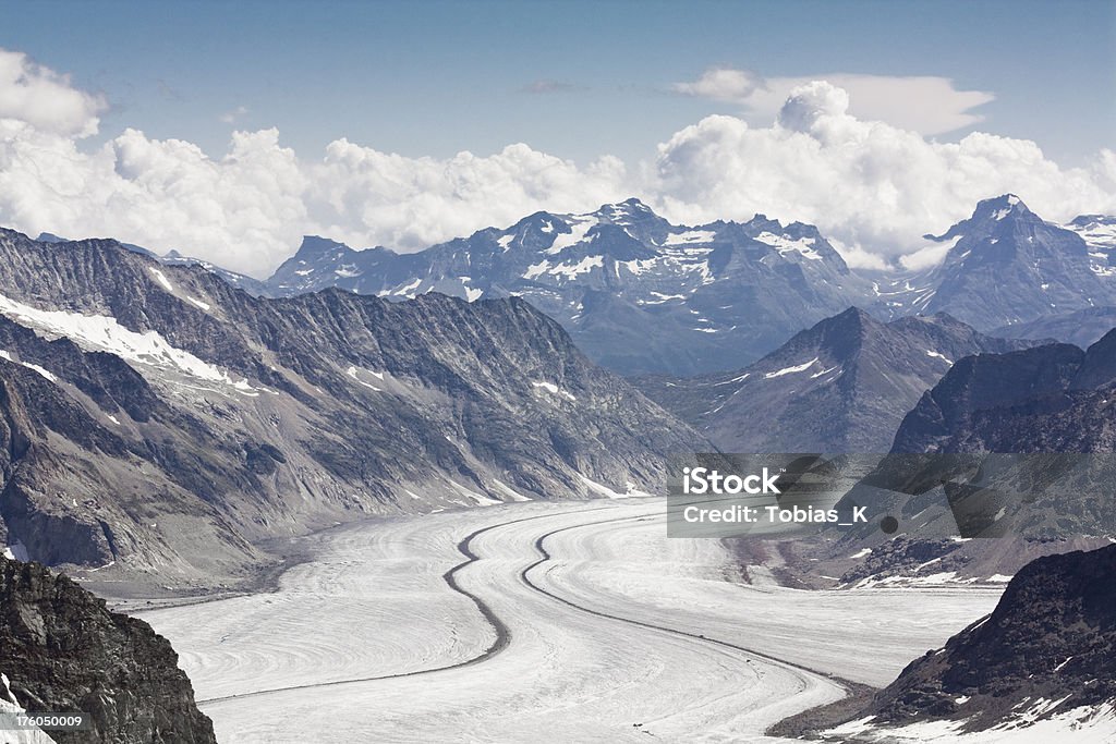 Ледник Алеч в Швейцарии "" - Стоковые фото Юнгфрау роялти-фри