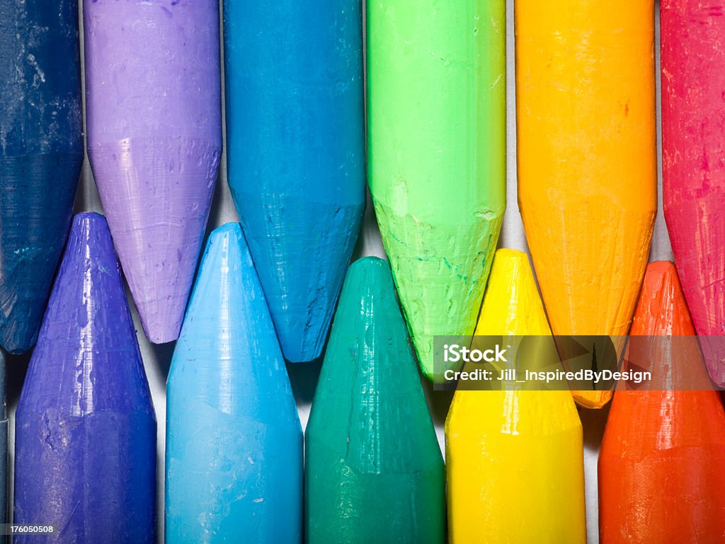 Aquarell Buntstifte einladen - Lizenzfrei Bunt - Farbton Stock-Foto